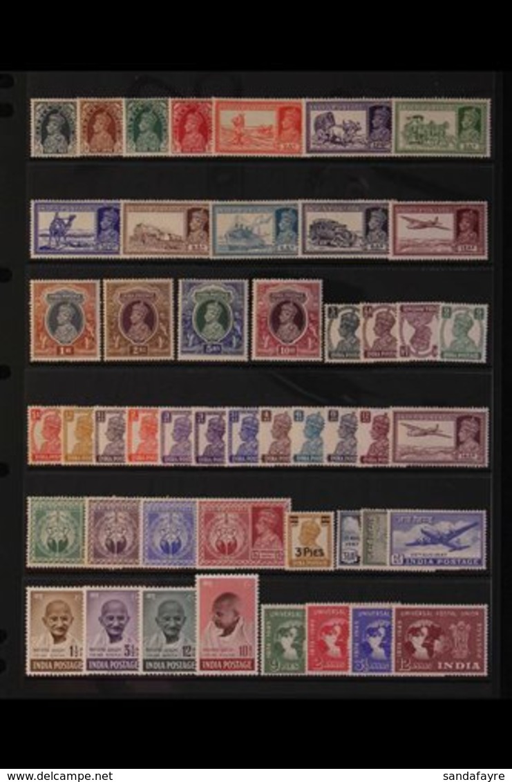 1937-51 MINT KGVI COLLECTION NOTE BETTER STAMPS & SETS - Incl. 1937-40 Defins All Values To 10r (10r Tone Spots), 1940-3 - Autres & Non Classés