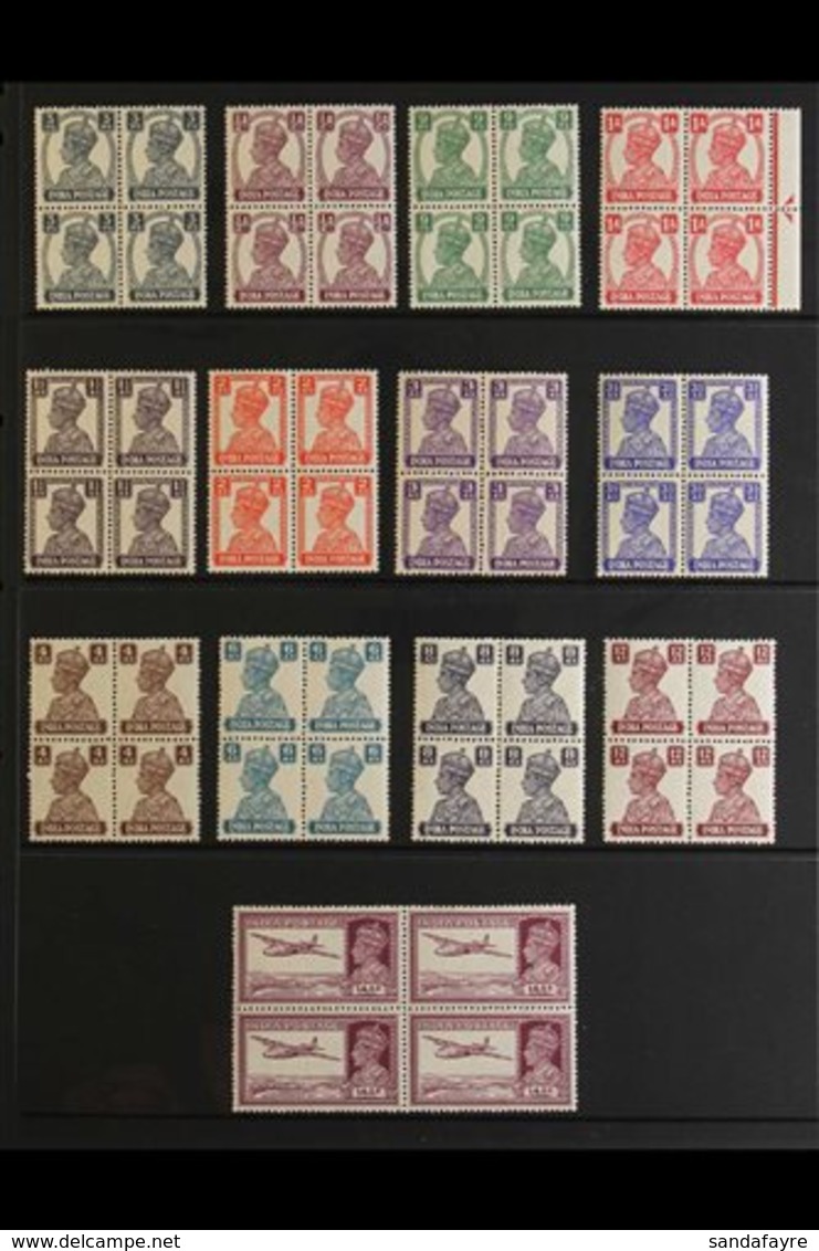 1940-49 MINT/ NHM BLOCKS OF 4 COLLECTION. A Mostly Never Hinged Mint, BLOCKS OF 4 Selection Presented On Protective Stoc - Altri & Non Classificati