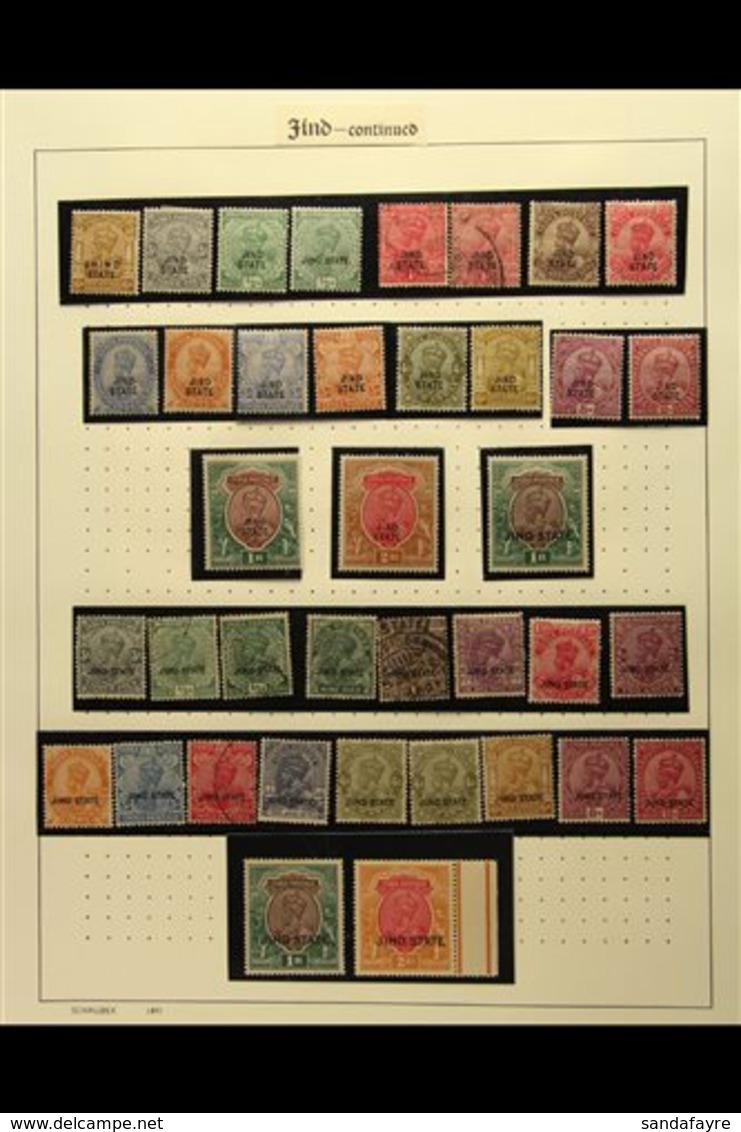 JIND 1885-1937 Mint And Used Collection On Album Pages, Includes 1886-99 Range To 12a Mint, 1903-09 Range To 4a Used, 19 - Other & Unclassified