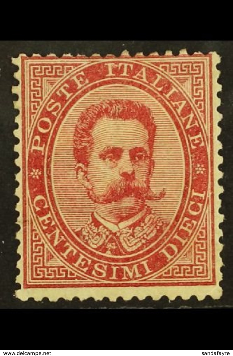 1879 10c Carmine, Umberto I, Sass 38, Mint Part Og. Cat Sass €300 (£230) For More Images, Please Visit Http://www.sandaf - Ohne Zuordnung