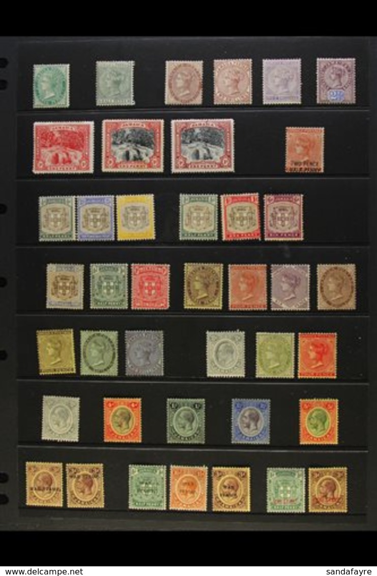 1870-1936 MINT COLLECTION. An ALL DIFFERENT Collection That Includes QV Ranges To 2s & 5s, KGV Definitives To 5s & Picto - Jamaïque (...-1961)