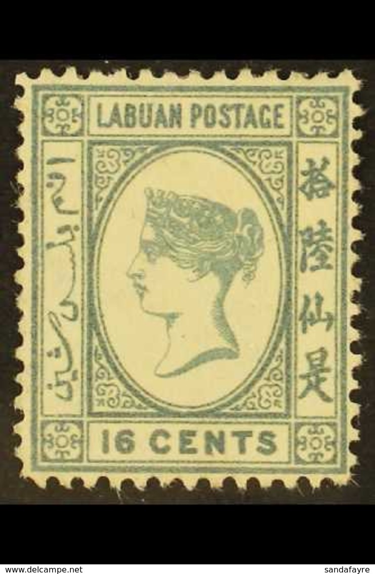 1885-86 16c Grey Watermark Reversed, SG 33x, Mint Part Gum, Fresh. For More Images, Please Visit Http://www.sandafayre.c - Nordborneo (...-1963)