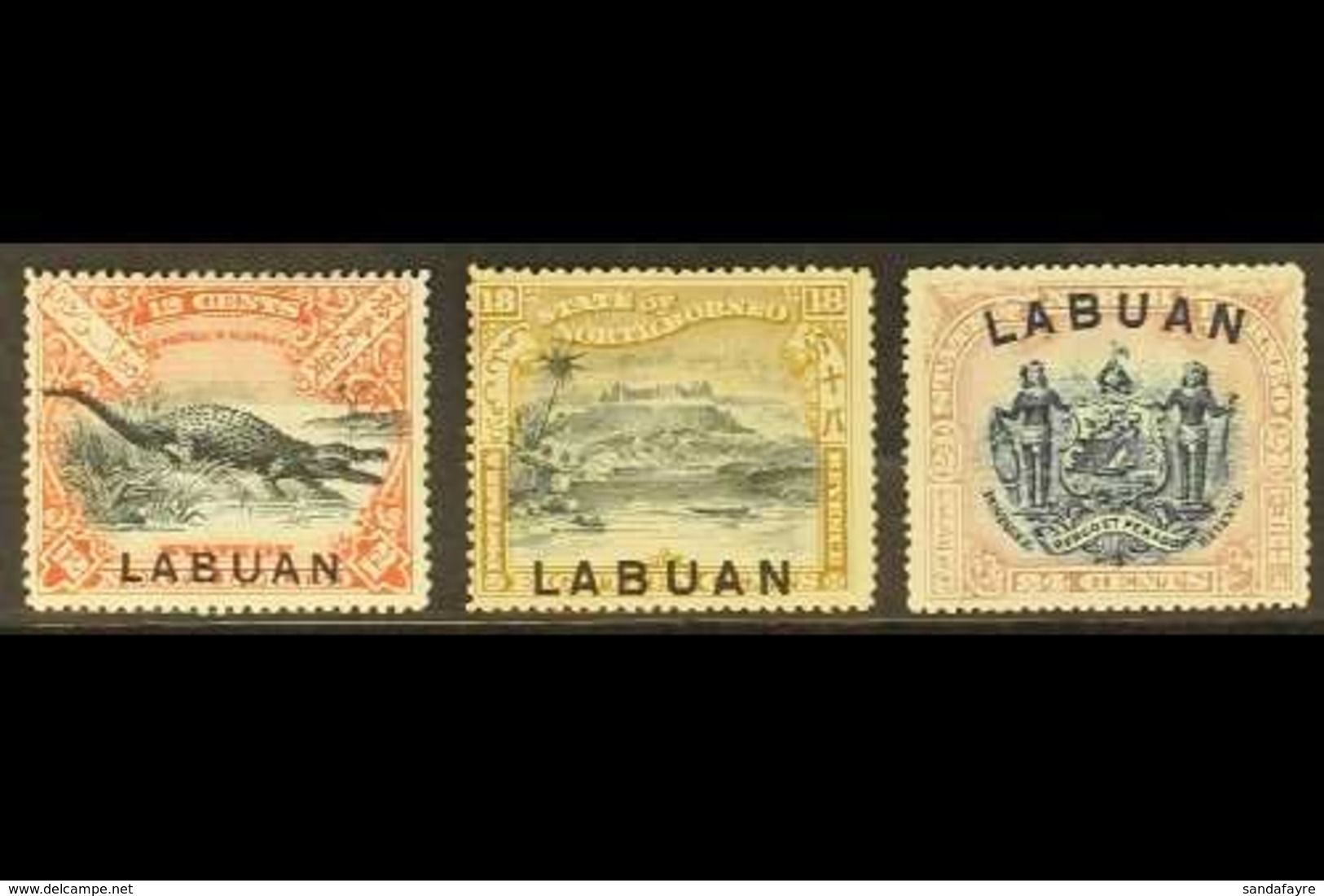 1897-98 New Colour Pictorial 12c, 18c And 24c, SG 98a/100a, Fine Mint. (3 Stamps) For More Images, Please Visit Http://w - North Borneo (...-1963)