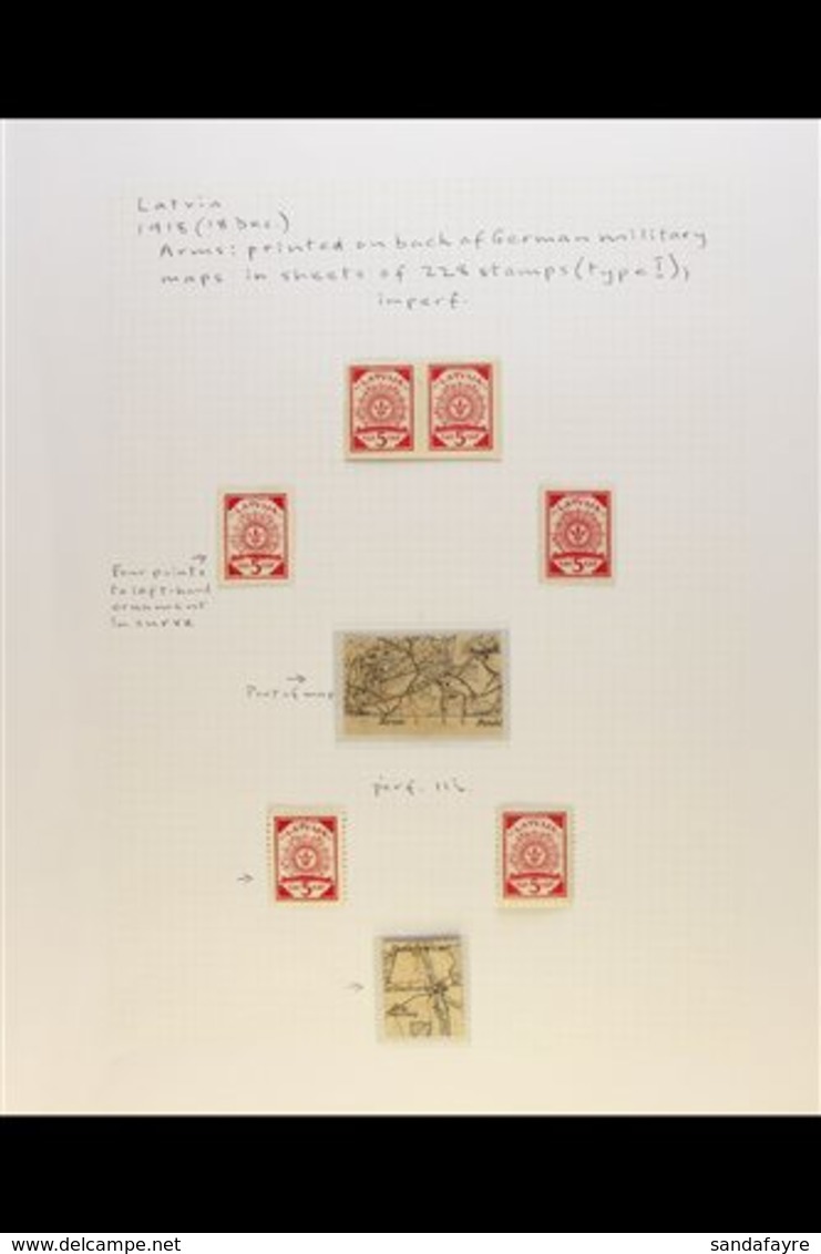 1918-1929 EXTENSIVE FINE MINT COLLECTION An Attractive Collection With A Degree Of Speciality With Perforation Variants, - Lettonia