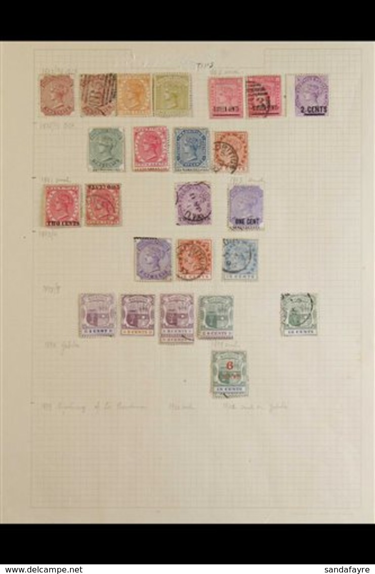 1858-1948 COLLECTION ON ALBUM PAGES Mint And Used, A Few Faults But Mostly Fine And Fresh. Note 1858-62 Unissued Britann - Maurice (...-1967)