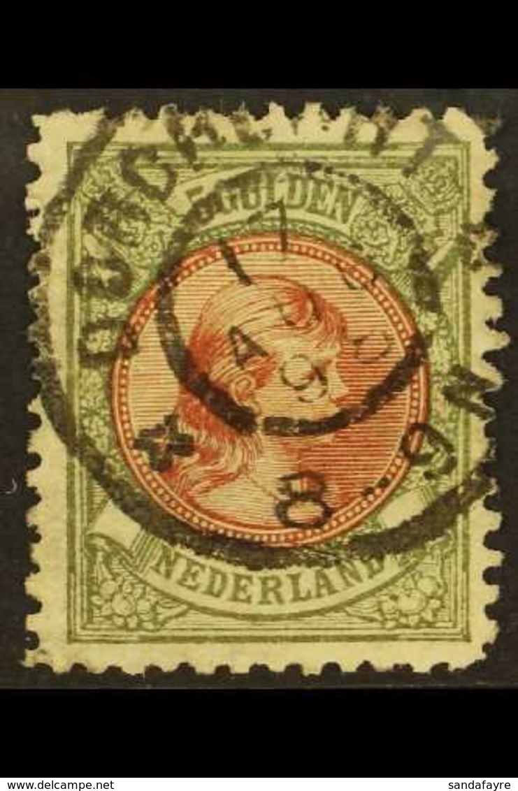 1893-98 5g Lake & Bronze Green Perf 11 (NVPH 48C, SG 165, Michel 48 C), Very Fine Cds Used, Well- Centered And Very Fres - Autres & Non Classés