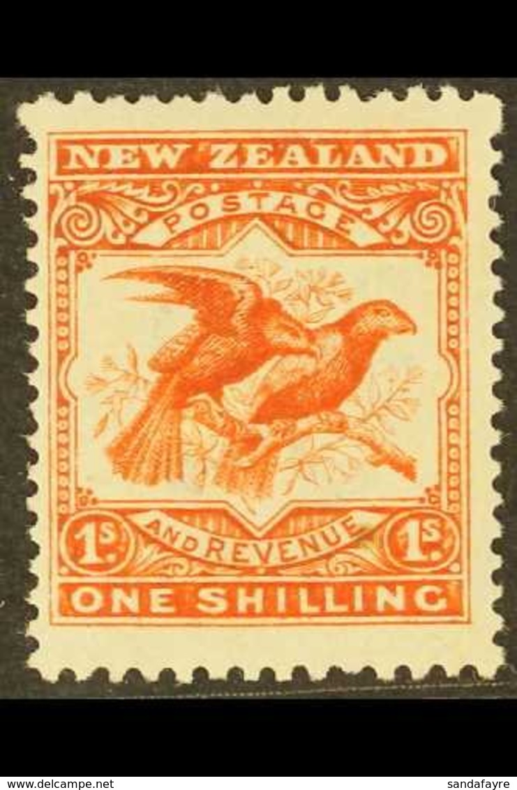 1908 1s Orange- Red Perf 14x15 Birds, SG 385, Never Hinged Mint. Very Fresh. For More Images, Please Visit Http://www.sa - Other & Unclassified