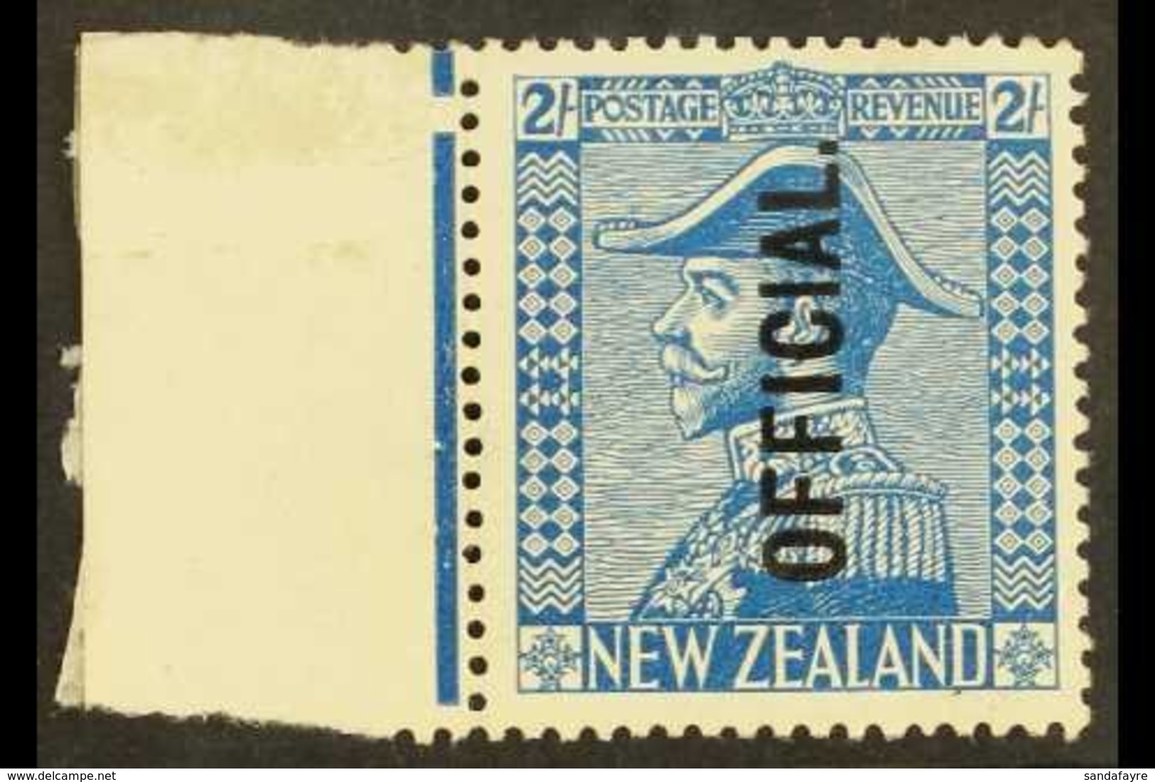 1928 OFFICIAL 2s Light Blue Field Marshall, SG O112, Very Fine Mint With Margin At Left. For More Images, Please Visit H - Other & Unclassified