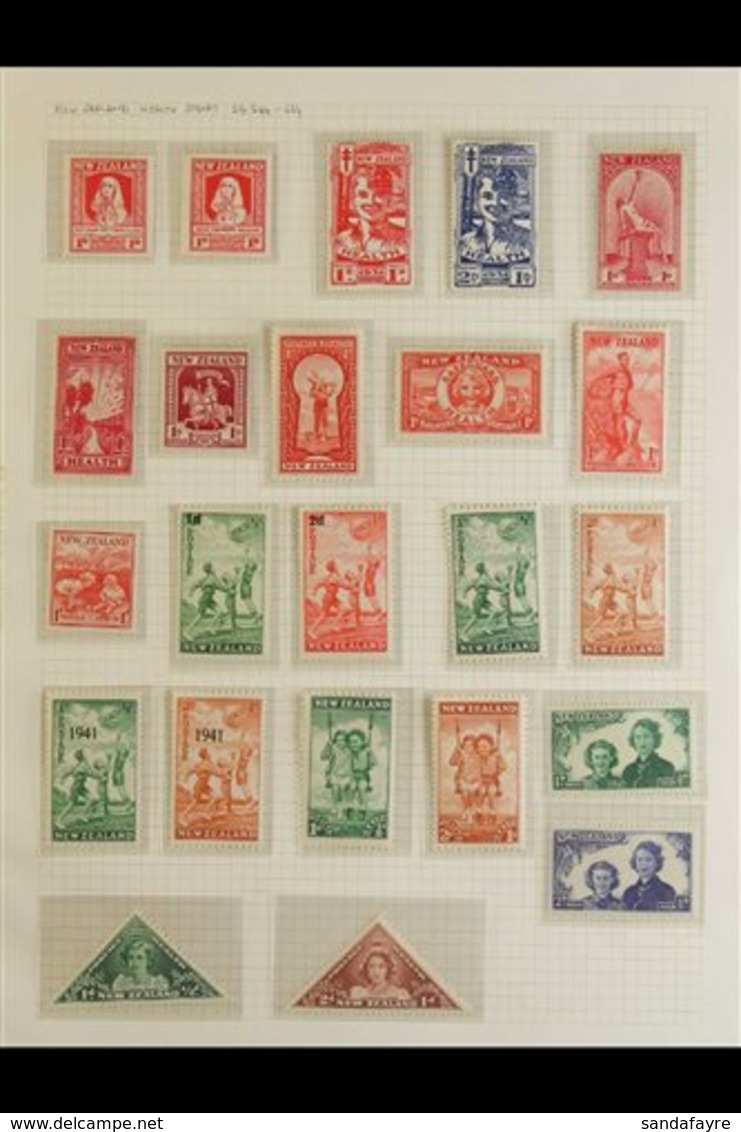 1929-44 HEALTH STAMPS Complete Fine Mint Collection Including The Good 1931 "Smiling Boy" Set, Etc. (12 Stamps)  For Mor - Other & Unclassified