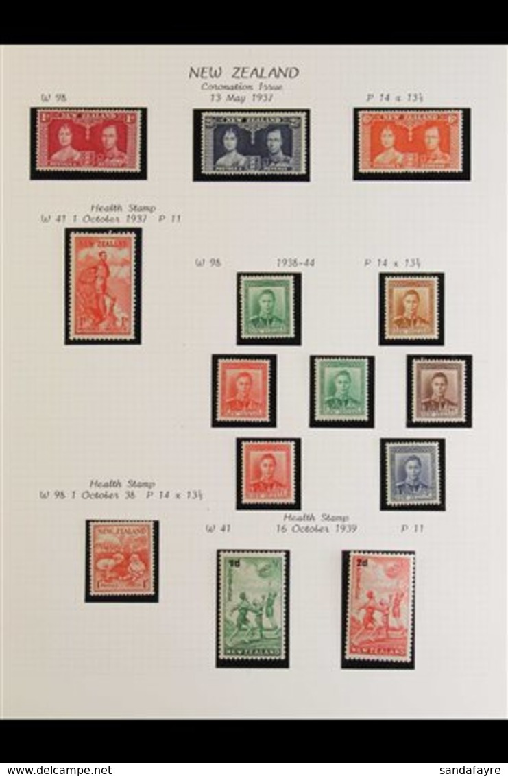 1937-51 FINE MINT KGVI COLLECTION Presented In Mounts On Album Pages. Includes 1938-44 Defins Set, 1940 Centennial Set,  - Other & Unclassified