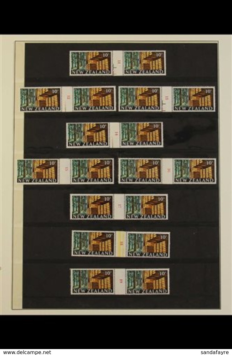 1967-68 COUNTER-COIL PAIRS 10c "Forest And Timber" Trade Design Definitive, SG 873 Or CP ODC22, A Magnificent Collection - Other & Unclassified