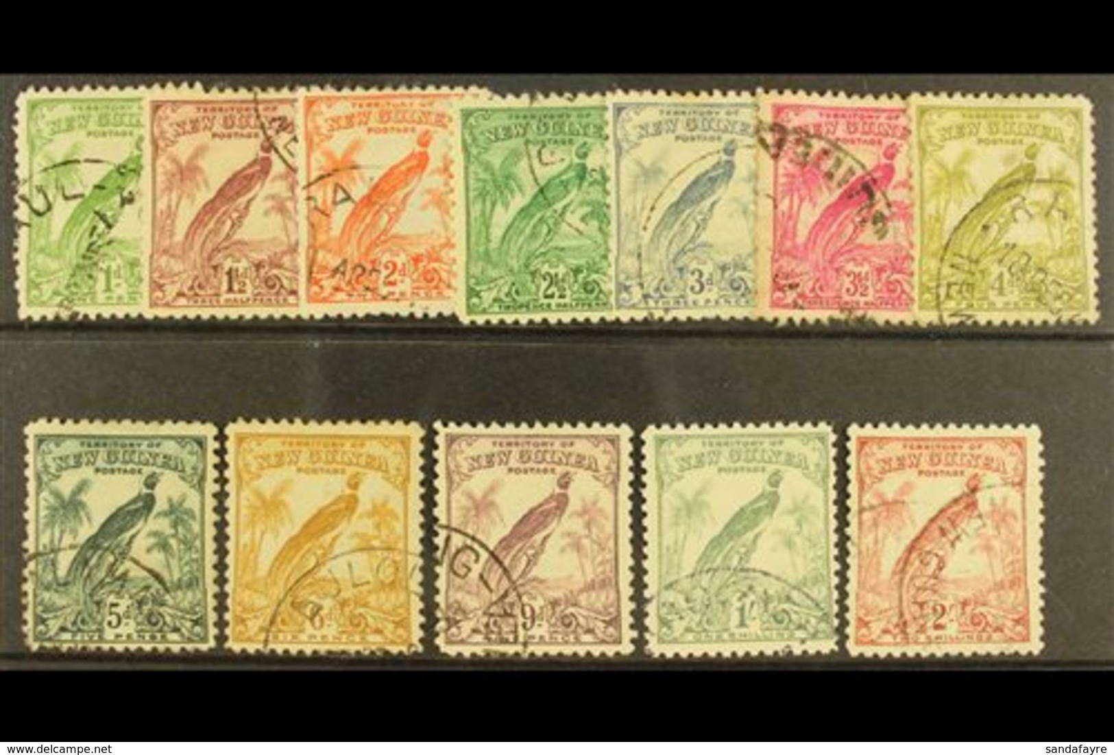 1932-34 (redrawn Without Dates) Set To 2s, SG 177/86, Good To Fine Used. (12 Stamps) For More Images, Please Visit Http: - Papouasie-Nouvelle-Guinée