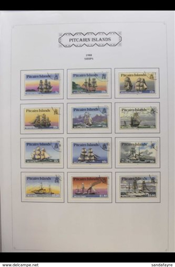 1971-94 ALL DIFFERENT VERY FINE USED COLLECTION A Highly Attractive Collection In An Album With A High Level Of Completi - Pitcairn