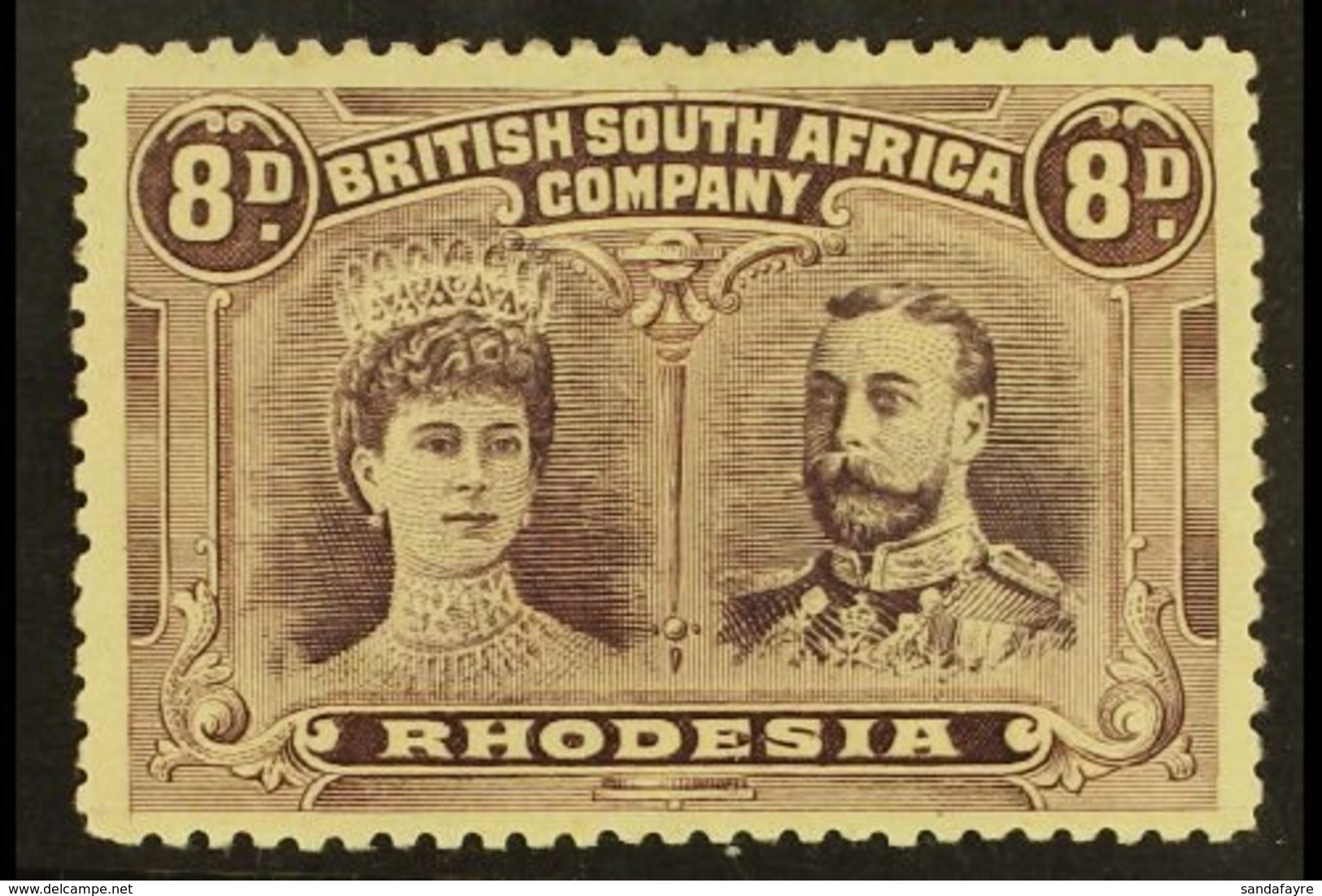 1910 8d Dull Purple And Purple, Double Head, SG 147, Very Fine Well Centered Mint. For More Images, Please Visit Http:// - Other & Unclassified