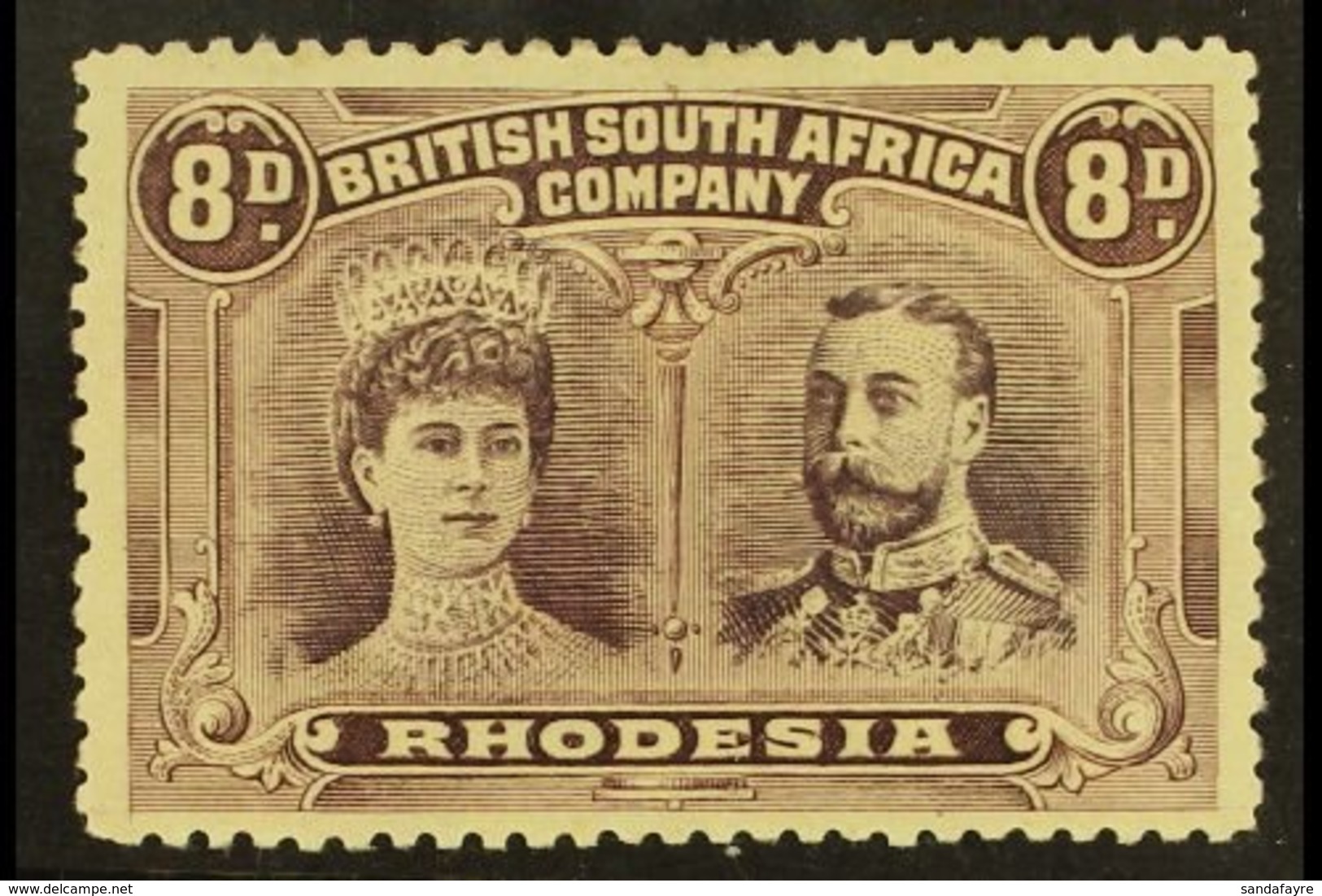 1910 8d Dull Purple And Purple, Double Head, SG 147, Very Fine Well Centered Mint. For More Images, Please Visit Http:// - Autres & Non Classés