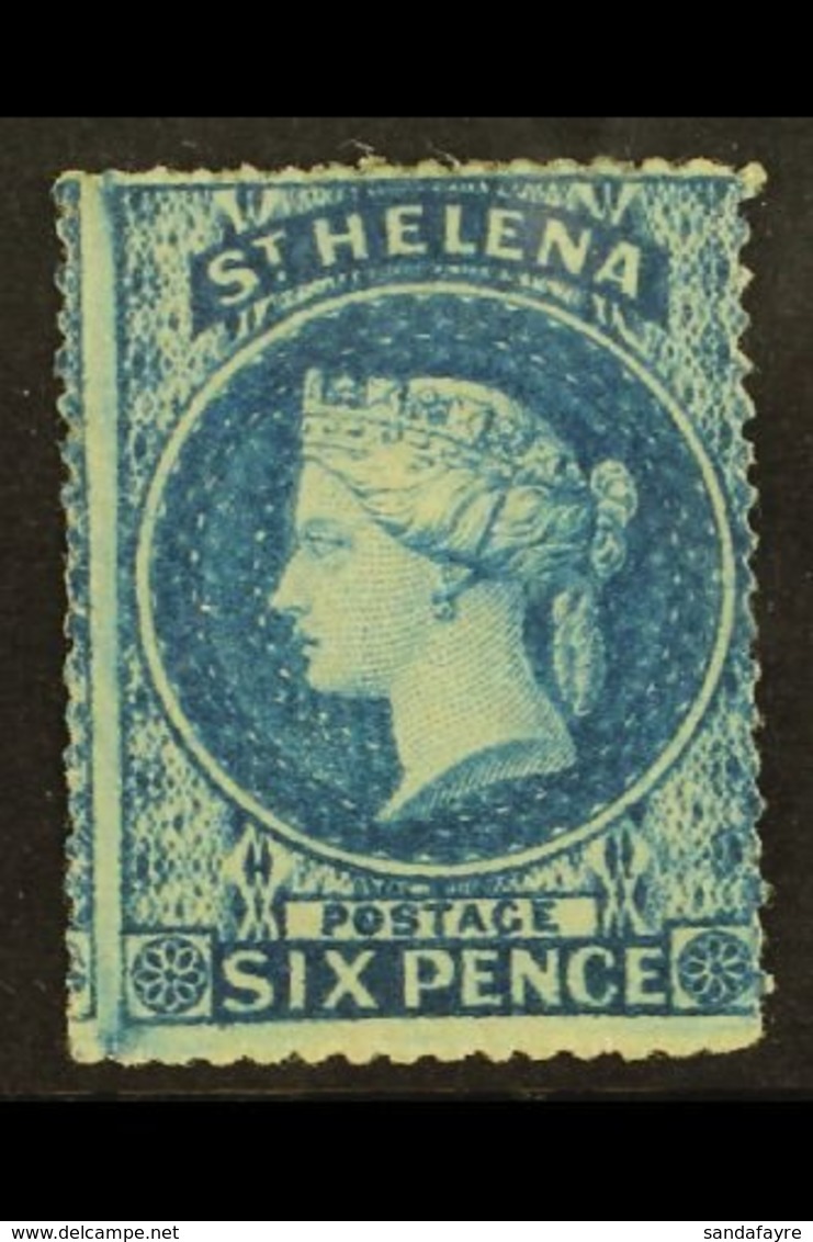 1861 6d Blue, Wmk Large Star, Clean Cut Perforation (nearer To Intermediate Than Rough), SG 2, Mint With Good Colour, Ca - St. Helena