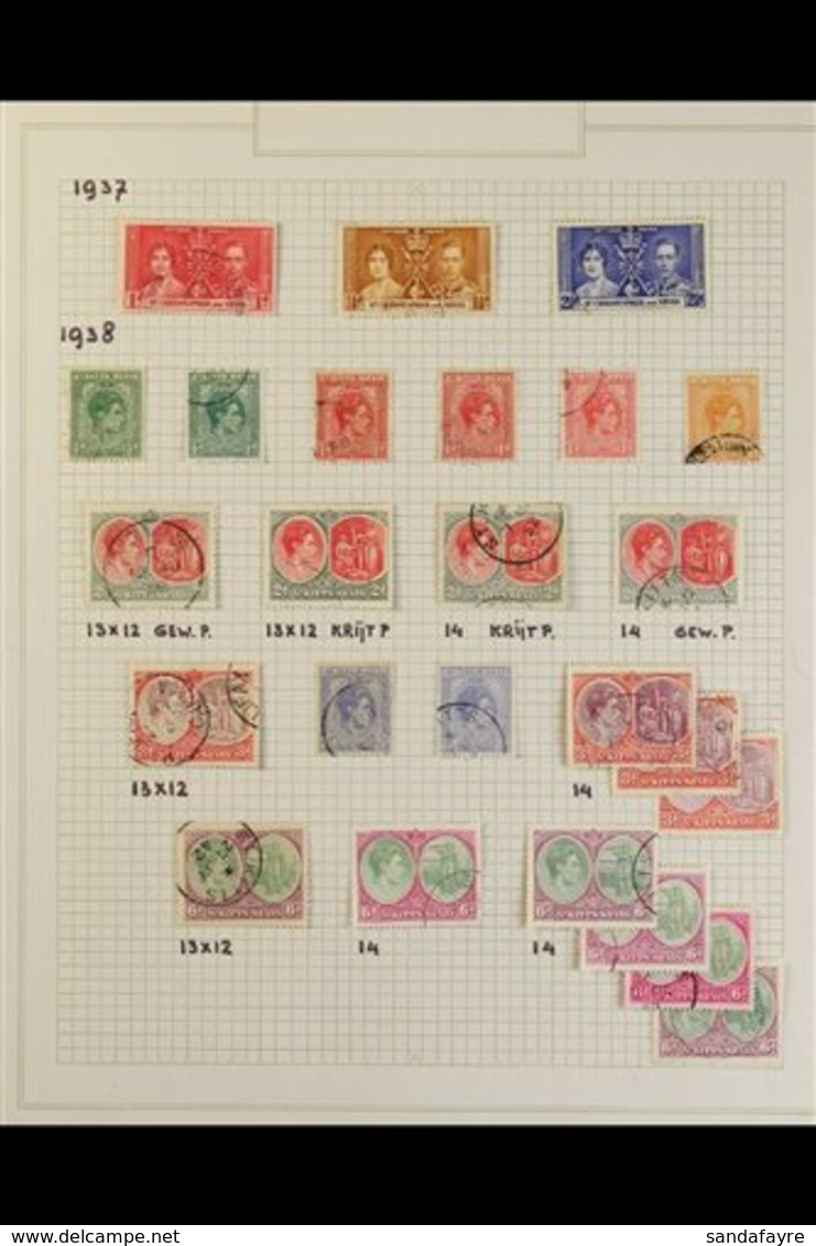 1937-69 USED COLLECTION. A Useful, Used Collection With Sets, Paper & Perf Variants Presented On Album Pages. Includes A - St.Kitts-et-Nevis ( 1983-...)