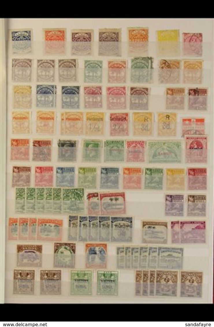 1886-1990 MINT / NEVER HINGED MINT COLLECTION / ACCUMULATION Begins With A Group Of 1877 Types To 1s Presumed To Be Repr - Samoa