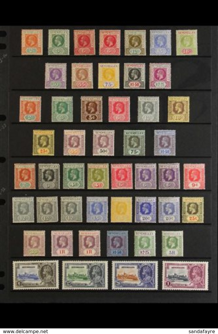 1912-35 KGV MINT COLLECTION. An Attractive, ALL DIFFERENT Collection Presented On A Stock Page With Many Better Values.  - Seychellen (...-1976)