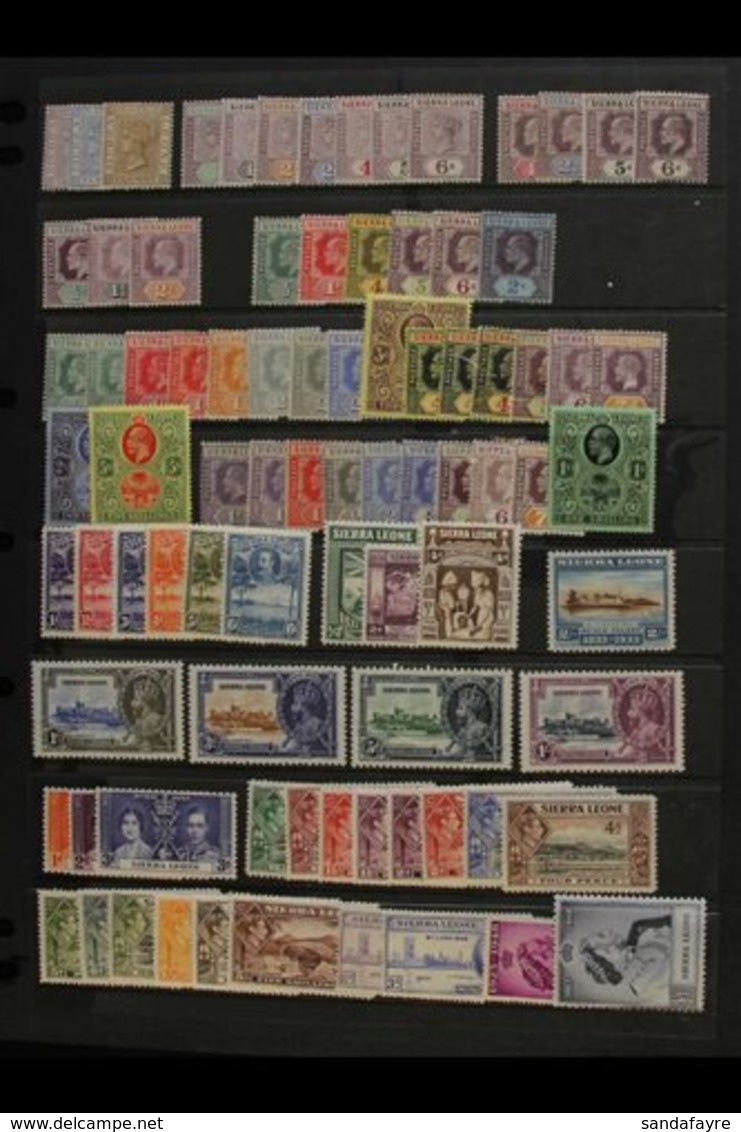 1884-1966 FINE MINT COLLECTION Incl. 1896-97 To 6d, 1903 To 5d And 6d, 1907-12 To 5d, 6d And 2s, 1912-21 To 2s And 5s, 1 - Sierra Leona (...-1960)