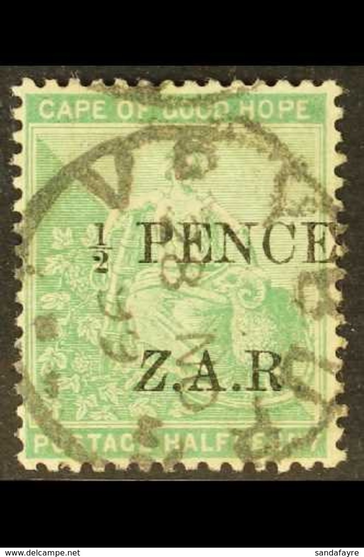 CAPE OF GOOD HOPE VRYBURG BOER OCCUPATION 1899 "½d PENCE Z.A.R." Overprint On Cape ½d Green With ITALIC "Z" Variety, SG  - Unclassified