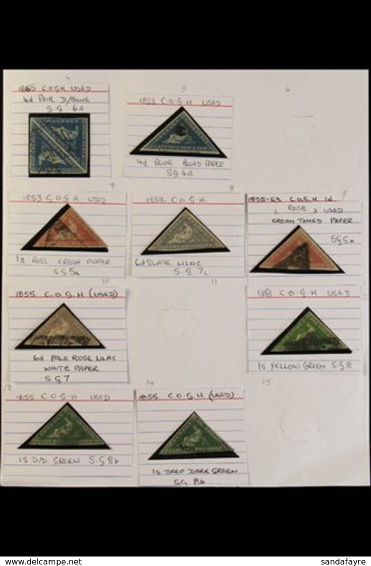 CAPE OF GOOD HOPE TRIANGULARS Small Collection Of Used Examples In Better Than Normal Condition, With Either 3 Margins O - Unclassified