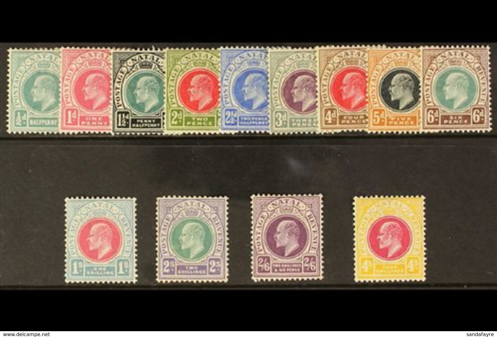 NATAL 1902 - 3 Complete Set, Wmk CA, Ed VII< SG 127/39, Mint, 2s Corner Thin Otherwise Very Fine. (13 Stamps) For More I - Unclassified