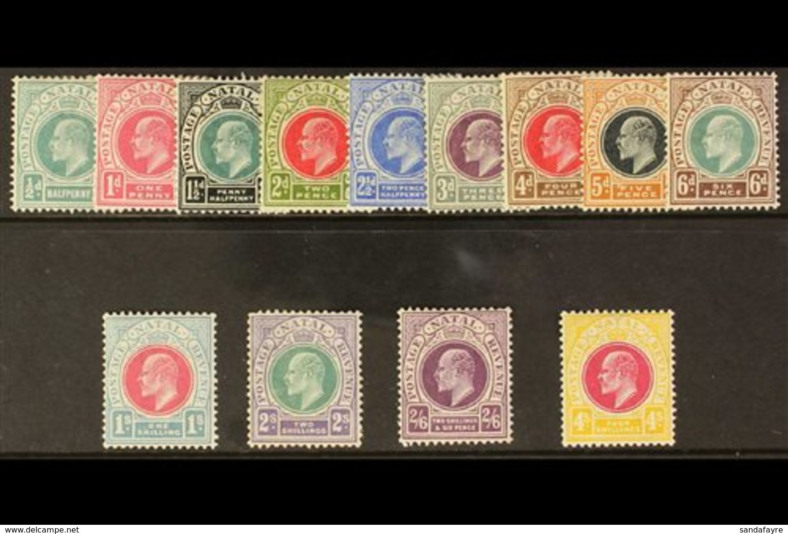 NATAL 1902 - 3 Complete Set, Wmk CA, Ed VII< SG 127/39, Mint, 2s Corner Thin Otherwise Very Fine. (13 Stamps) For More I - Non Classés