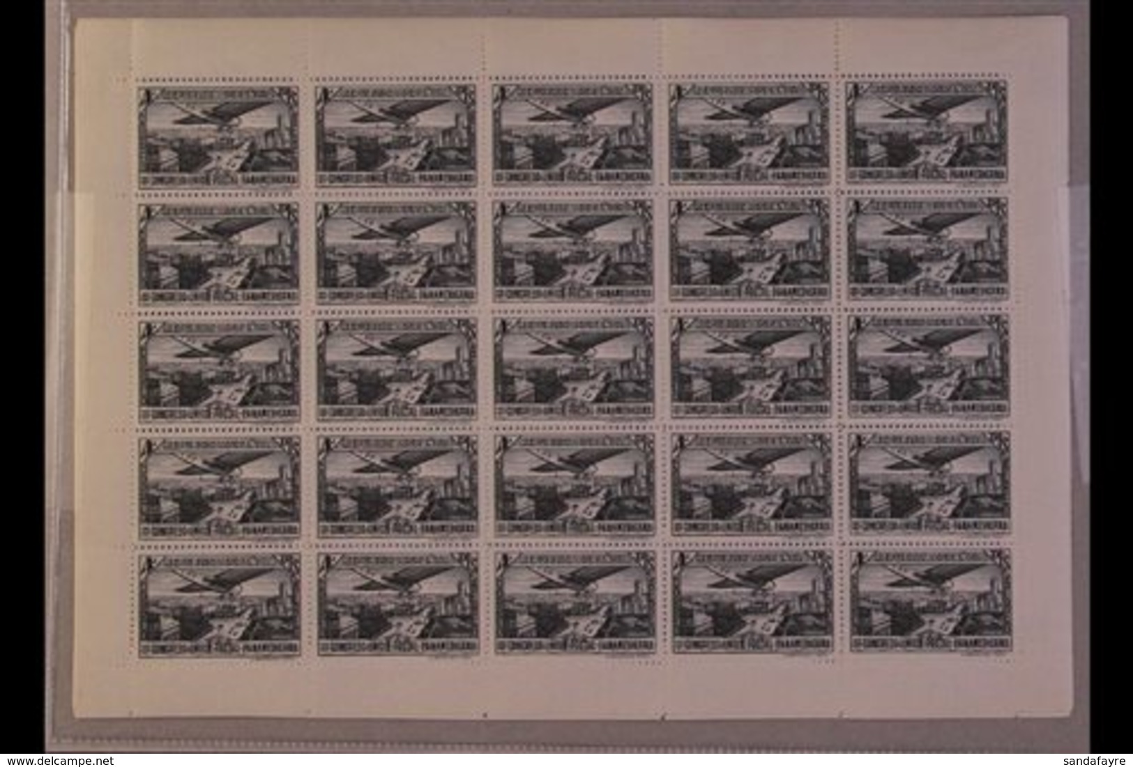 1931 Air Post Third Pan-American Postal Union Congress Set Complete, SG 707/712 (Edifil 614/619) Never Hinged Mint COMPL - Other & Unclassified