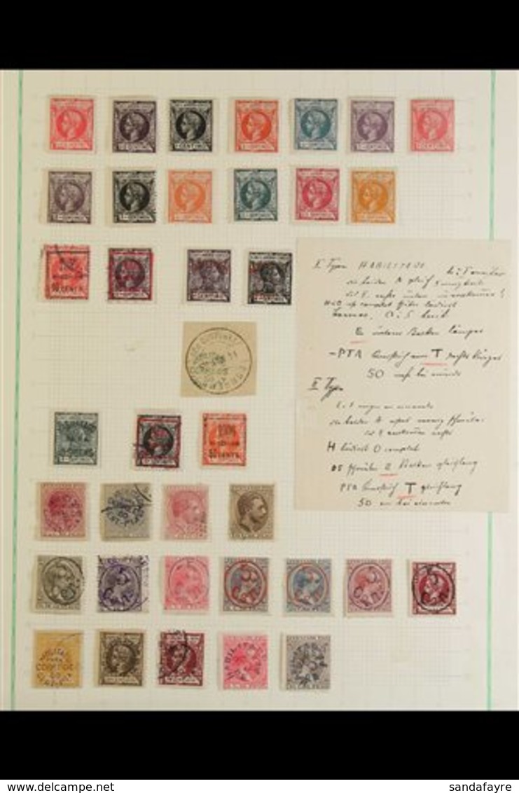 VARIOUS COLONIES 1879-1929 Attractive Old Time Mint Or Used Collection On A Pair Of Album Pages, Includes ELOBEY 1903 To - Autres & Non Classés