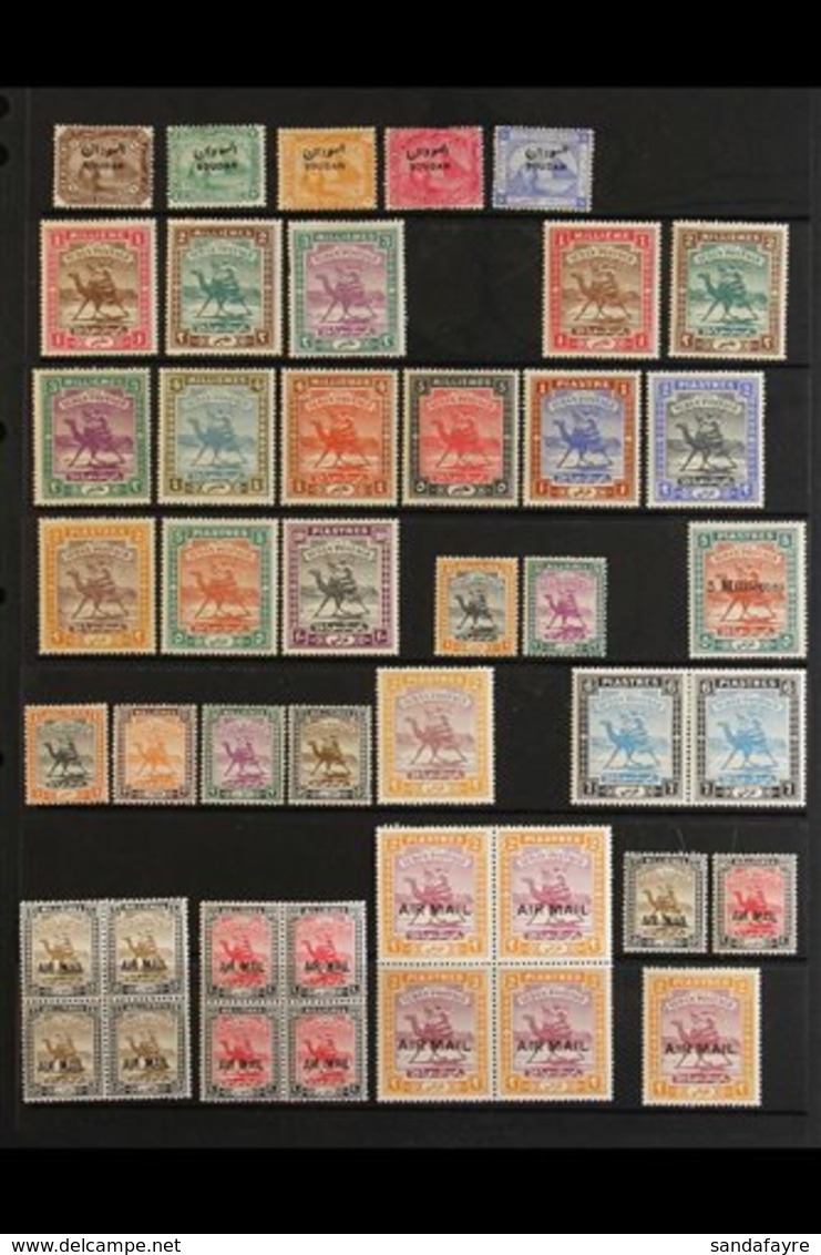1897-1954 FINE MINT COLLECTION On Stock Pages, ALL DIFFERENT With A Few Ovpt'd Blocks Of 4, Includes 1902-21 Set, 1927-4 - Sudan (...-1951)