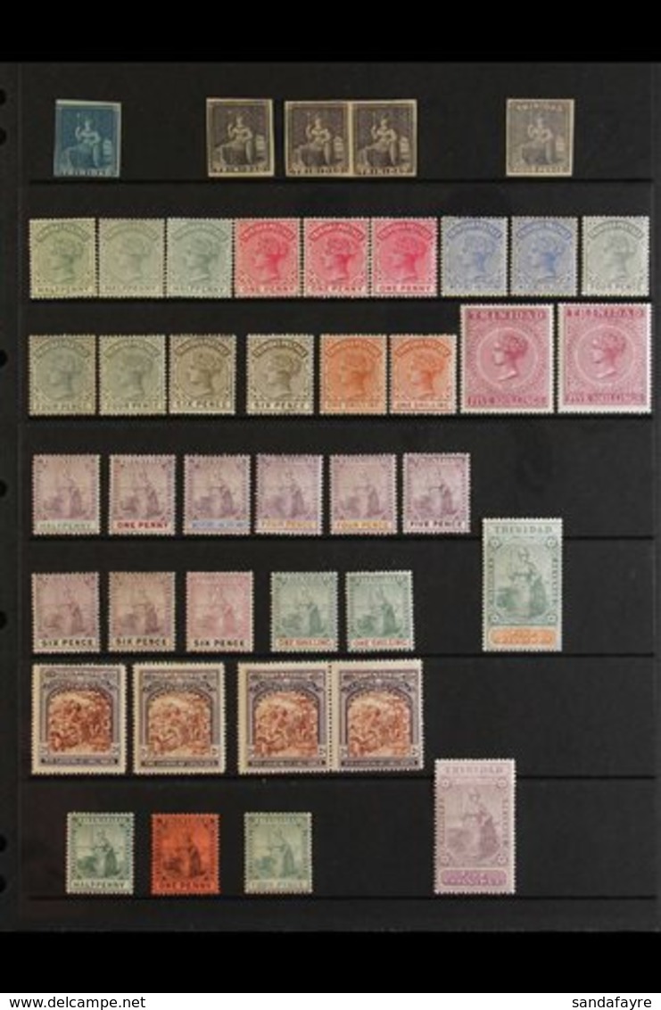 1851-1952 VALUABLE MINT DISCOVERY. A Selection Of Mint Issues With Many Better/top Values Found In An Old Commercial Env - Trinidad & Tobago (...-1961)