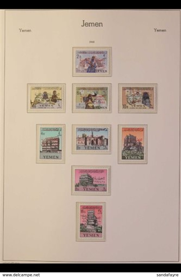 YEMEN ARAB REPUBLIC 1963-1967 NEVER HINGED MINT COLLECTION On Hingeless Pages, All Different Complete Sets & Mini-sheets - Yémen