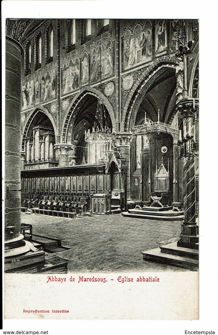 CPA - Carte Postale- BELGIQUE - Maredsous -Intérieur De L'Eglise Abbatiale- VM771 - Anhée