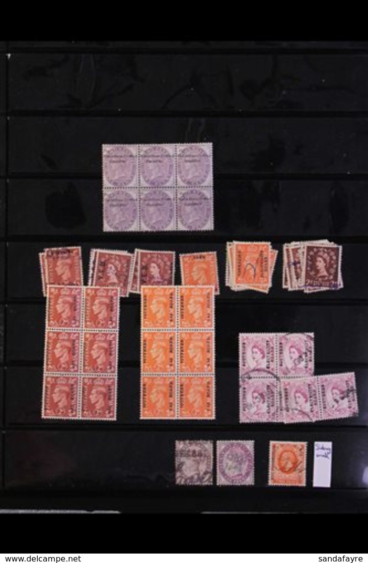 COMMERCIAL OVERPRINTS A Substantial Mint And Used Collection Of QV To Early QEII Postage And Revenue Stamps Bearing Over - Autres & Non Classés