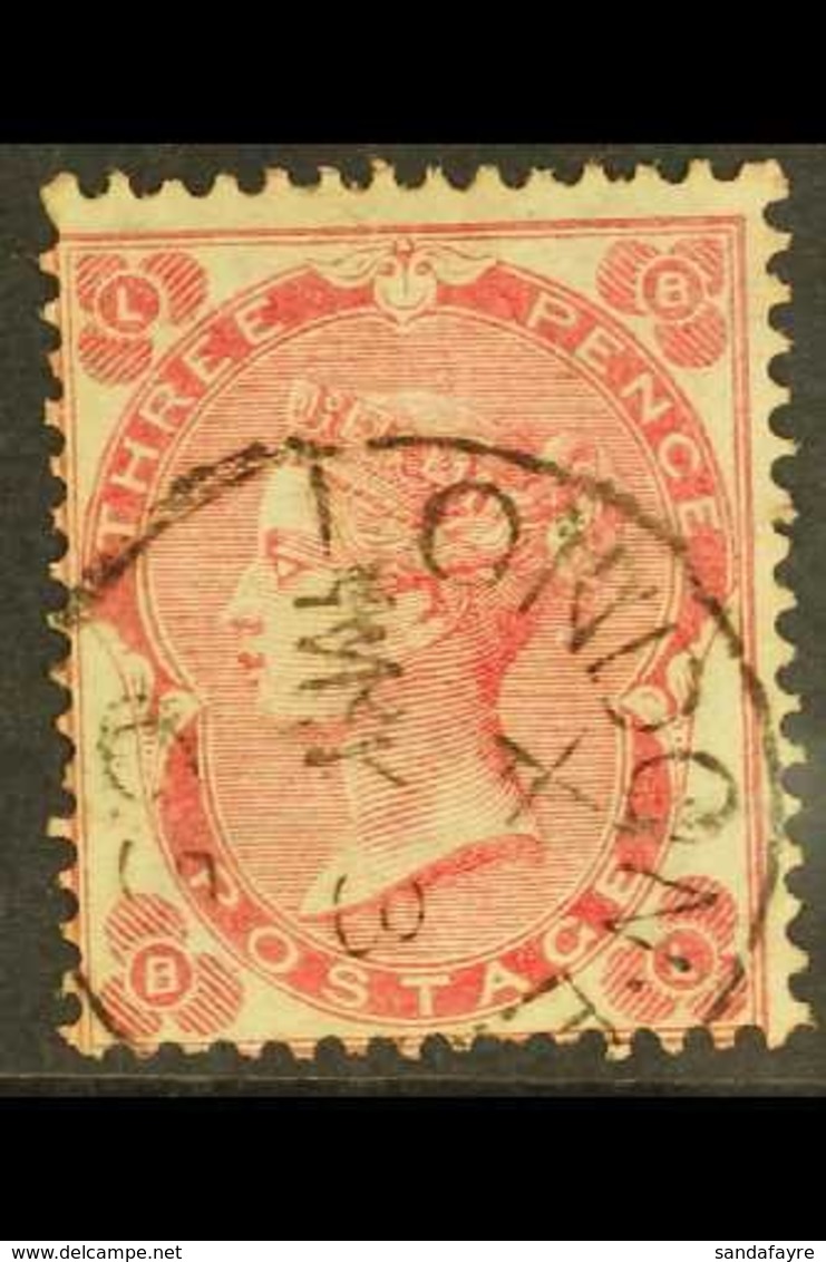 1862-4 3d Bright Carmine-rose, Small Corner Letters, SG 76, Very Fine Used With London C.d.s. Postmark. For More Images, - Other & Unclassified