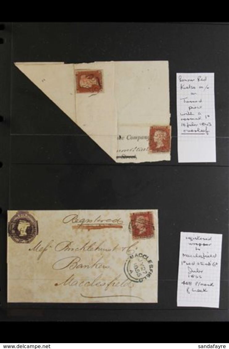 LINE ENGRAVED PENNY REDS ON COVERS. AN ATTRACTIVE & VALUABLE COLLECTION. A Collection Of Attractive Covers Including Suc - Other & Unclassified