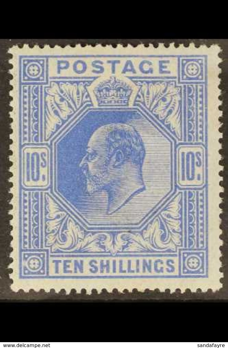 1902 10s Ultramarine, SG 265, Mint Lightly Hinged, A Beautiful Stamp. For More Images, Please Visit Http://www.sandafayr - Non Classés