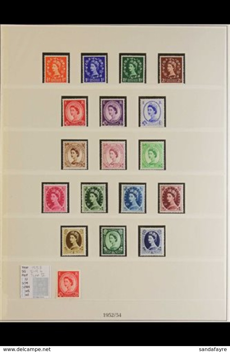 1952-97 QEII NEVER HINGED MINT COLLECTION Presented In FOUR Hingeless, Lindner Albums, Three With Slipcases, We See Ster - Other & Unclassified