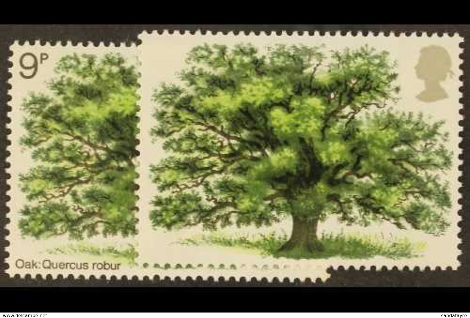 1973 9p Tree With MISSING BROWNISH BLACK (value And Inscription), SG 922a, Never Hinged Mint, 80 Printed. Cat £875 For M - Sonstige & Ohne Zuordnung