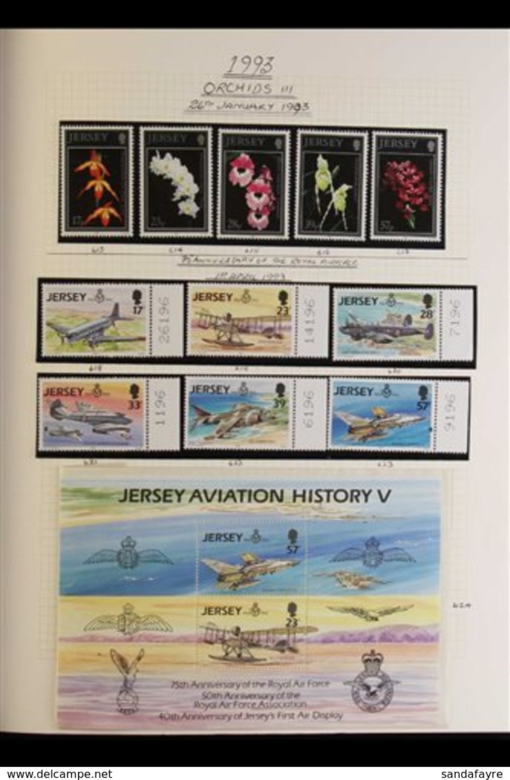 JERSEY 1988-2003 Magnificent Never Hinged Mint Collection Presented In A New Age Spring Back Binder. An Attractive Colle - Other & Unclassified