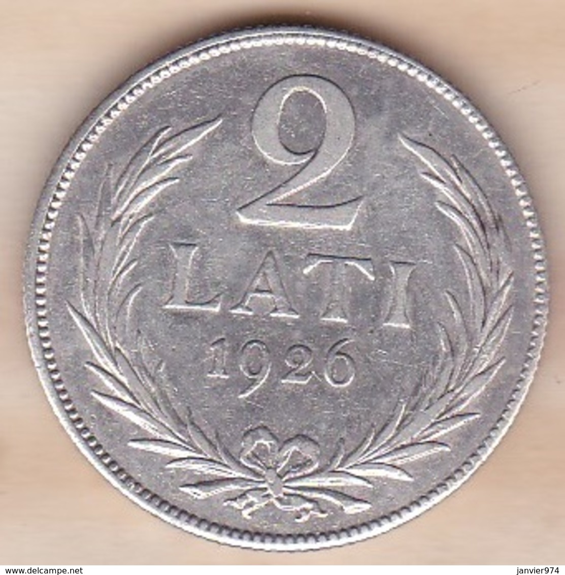 Lettonie. 2 Lati 1926 , En Argent . KM# 8 - Letland