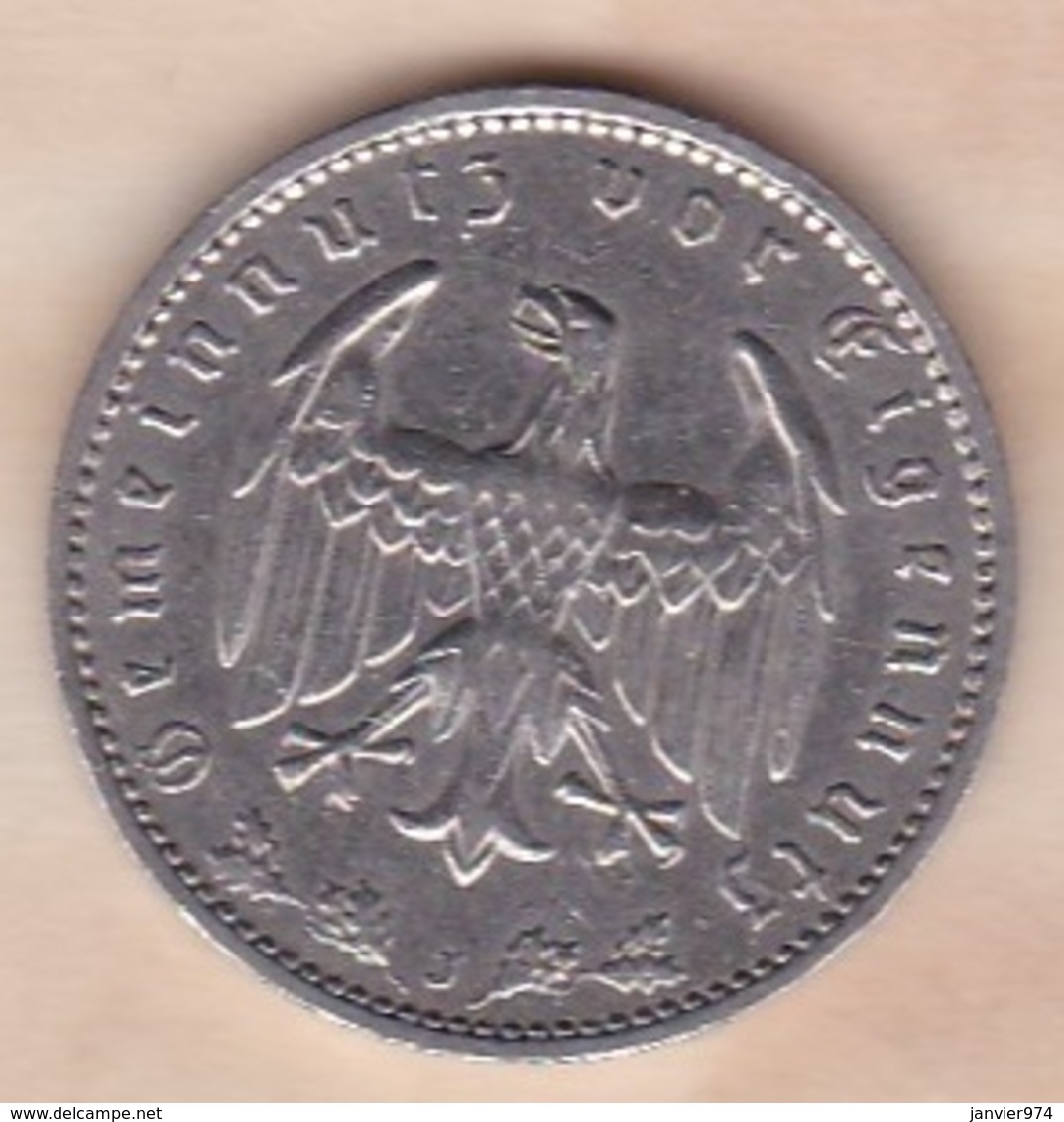 1 Reichsmark 1934 J (HAMBOURG), En Nickel - 1 Reichsmark