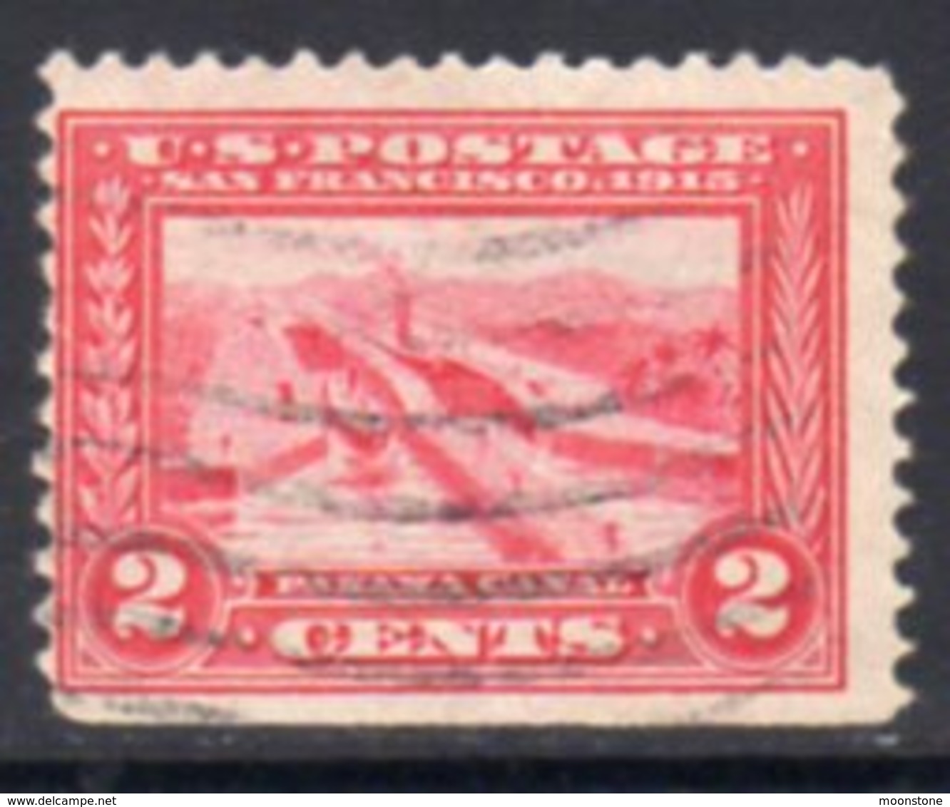 USA 1913-15 Panama-Pacific Exposition 2c Carmine, Perf. 12, U, SG 424 - Usati