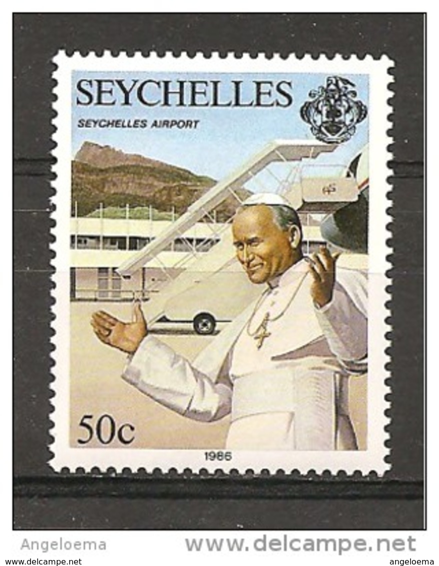 SEYCHELLES - 1986 Visita Di Papa GIOVANNI PAOLO II Nuovo** MNH - Papi