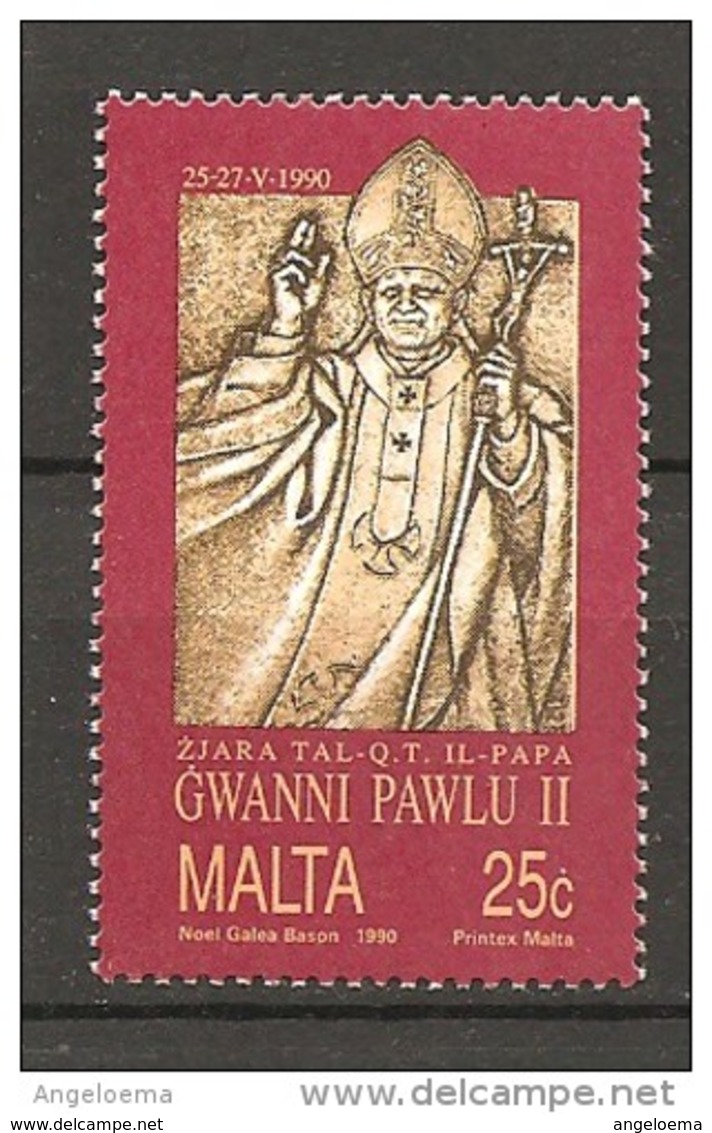 MALTA - 1990 Visita Di Papa GIOVANNI PAOLO II Nuovo** MNH - Päpste