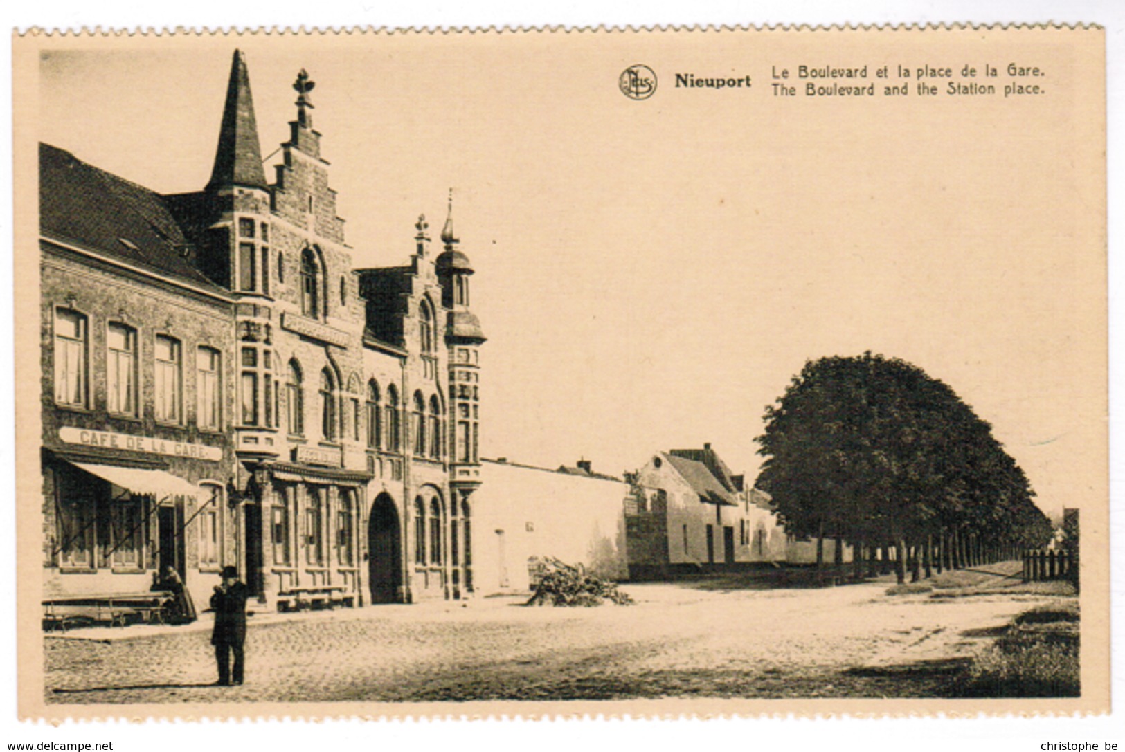 Nieuwpoort, Nieuport, Le Boulevard Et La Place De La Gare (pk55319) - Nieuwpoort