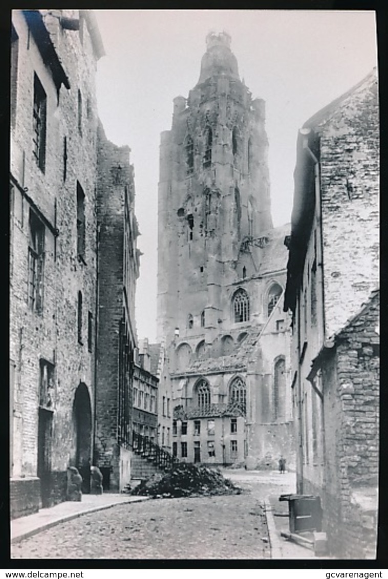 OUDENAARDE WW 1 - FOTO VAN CLICHE GLASPLAAT 17.5 X 12 CM - Oudenaarde