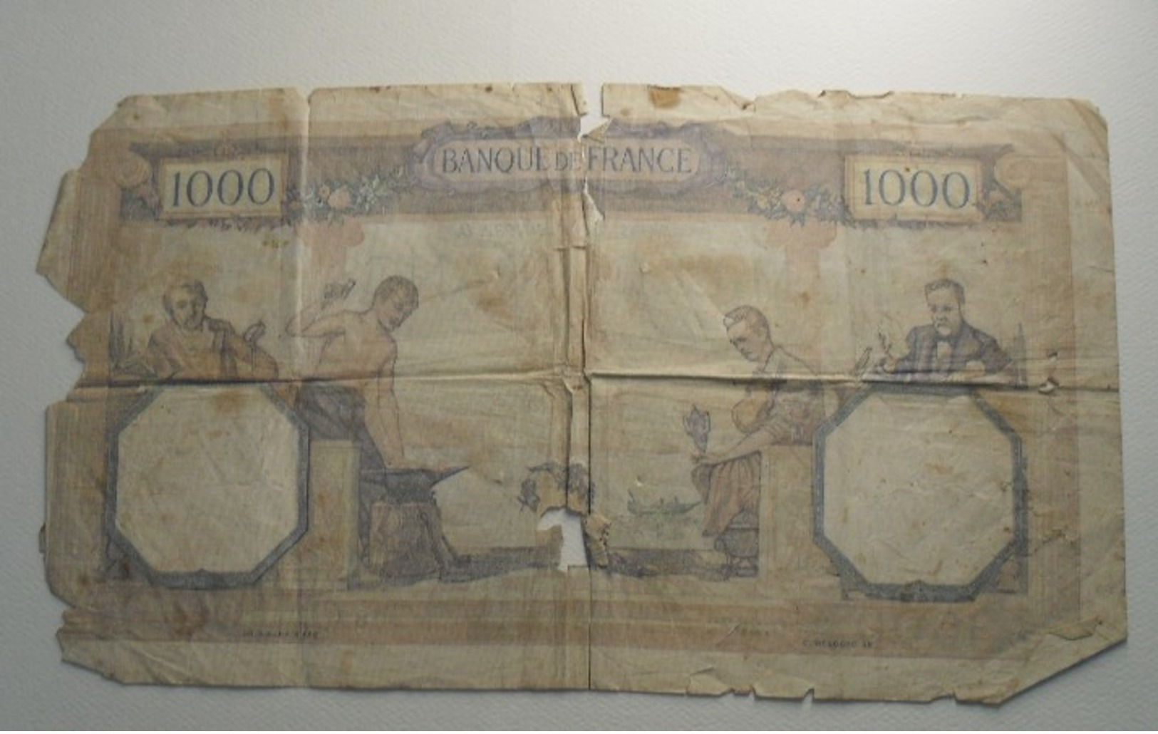 1932 - France - MILLE FRANCS, Cérès Et Mercure, Paris, Le 4 Aoüt 1932. U. D.2072  51778087 - 1 000 F 1927-1940 ''Cérès Et Mercure''