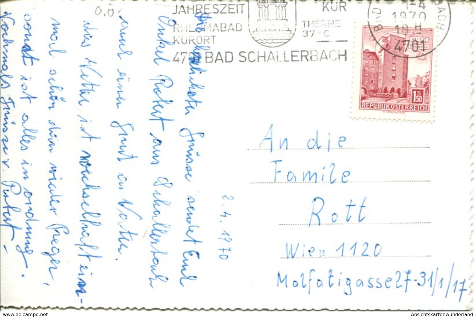 006395  Bad Schallerbach  Gesamtansicht  1970 - Bad Schallerbach